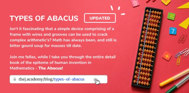 Types of Abacus from Thej Academy
