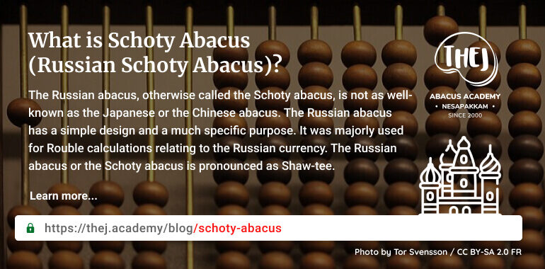 What is Schoty Abacus (Russian Schoty Abacus)?
